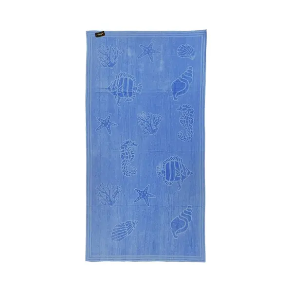 ISleep Strandlaken Schelp - 100x200 Cm - Denim thumbnail