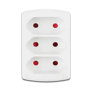 Bes Led Stopcontact Splitter - Verdeelstekker - Aigi Vonkya - 3680W - 3 Stopcontacten - Mat Wit - Kunststof | Nederland