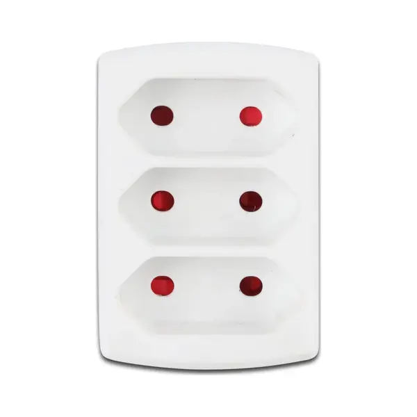 Bes Led Stopcontact Splitter - Verdeelstekker - Aigi Vonkya - 3680W - 3 Stopcontacten - Mat Wit - Kunststof | Nederland thumbnail