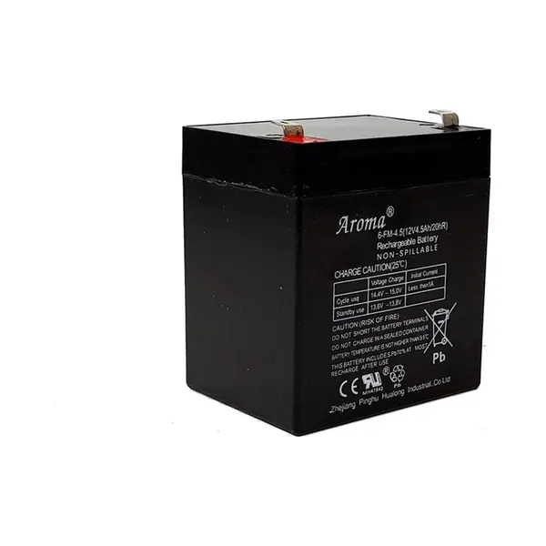 Finoos Aroma Lood-Zuur-Accu 12V 4.5 Ah Oplaadbare Batterij Cyclic/Standby F1 - 4.8mm Aansluiting thumbnail