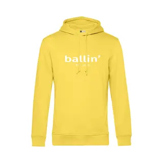 Heren Hoodies Met Ballin Est. 2013 Basic Hoodie Print - Geel - Maat M