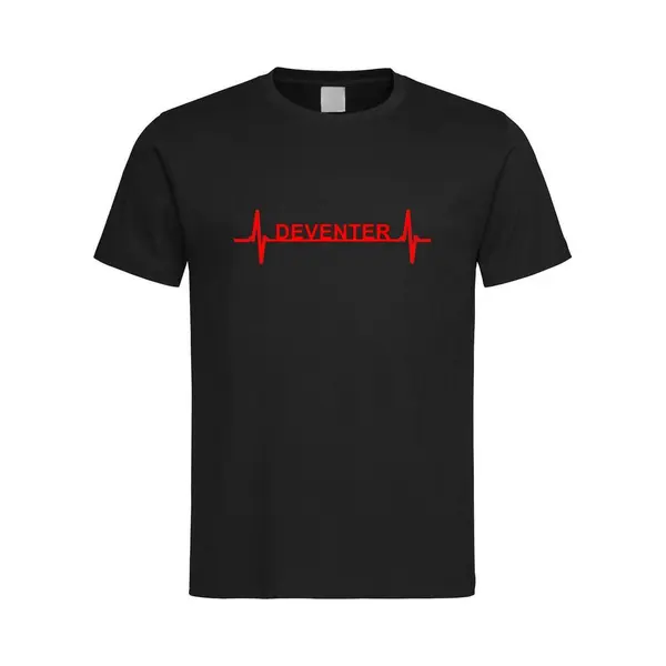 Mffl Zwart T-Shirt Met “ Deventer Hartslag “ Print Rood Size Xxxl thumbnail