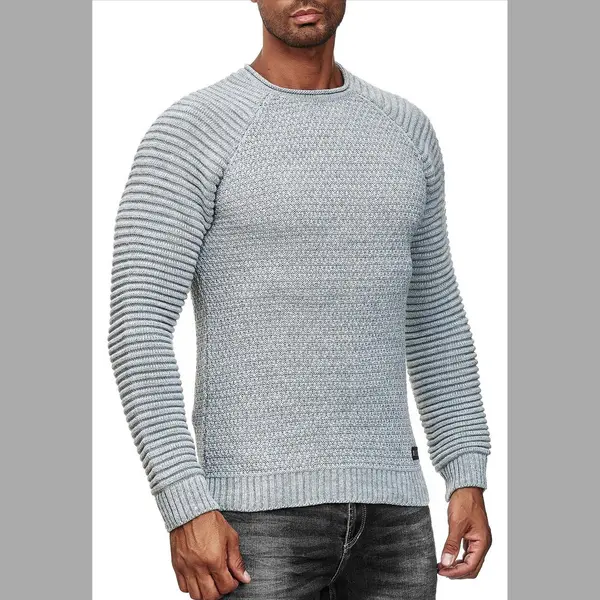 Rusty Neal RustyNeal - Heren Trui - Grijs - Longsleeve - Modernfit thumbnail