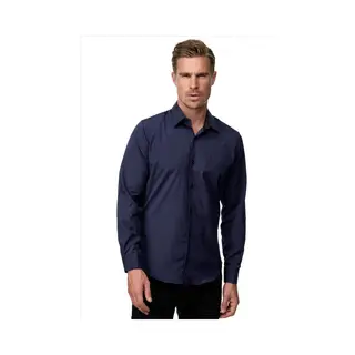 Rusty Neal ItalianStyle - Karmia - Herenoverhemd - Navyblauw - Slimfitmodel