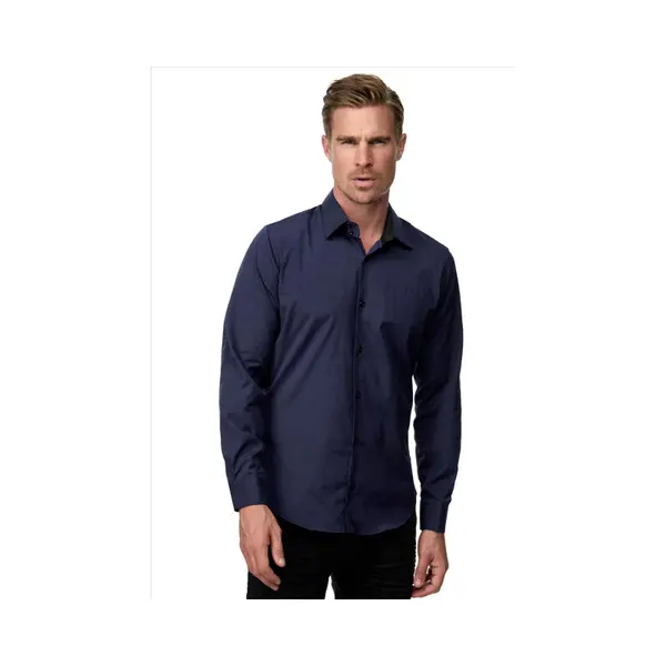 Rusty Neal ItalianStyle - Karmia - Herenoverhemd - Navyblauw - Slimfitmodel thumbnail