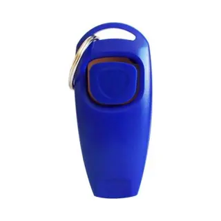 Luxe Clicker Met Fluit - 2 In 1 Hondentrainer - Met Bevestigingsring - Hond Trainen Met Een Clicker En Fluit - Honden Trainer - Donkerblauw - Puppy