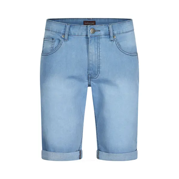Cappuccino Italia - Heren Shorts Denim Short Light Wash - Blauw - Maat M thumbnail