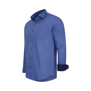 Cappuccino Italia - Herren Uni Hemd - Blau - Größe Xxl
