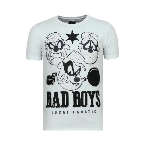 Local Fanatic Beagle Boys - Coole T Shirt Mannen - 6319W - Wit thumbnail