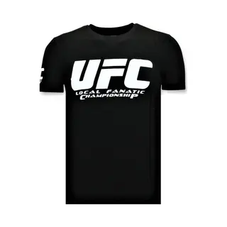 Local Fanatic T-shirt Heren - Ufc Championship Print - Zwart