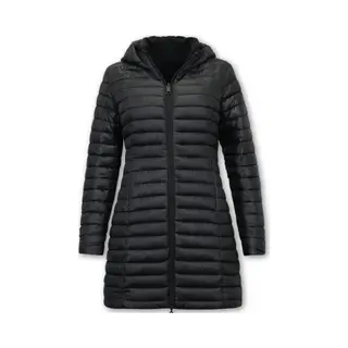 Gentile Bellini Lange Winterjas Dames Met Capuchon - Dames Winterjas Parka - Puffer Jas Dames Slim Fit Dubbelzijdig - 2161 - Zwarte Jas