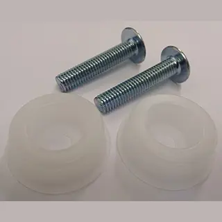 Luxisleepltd Headboard/Divan Fitting Screw Pack - M8 Bolts + Plastic Washers (2)
