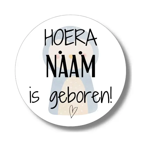 20 X Stickers Met Naam Geboorte Jongen | Gepersonaliseerd | Sluitstickers | Geboortekaartje thumbnail