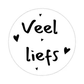 20 X Veel Liefs Stickers | Sluitstickers | Iemand Iets Liefs Sturen | Cadeaustickers
