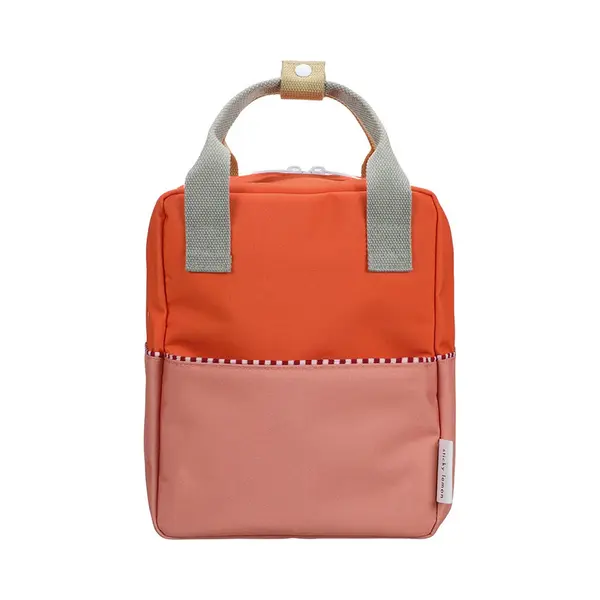 Sticky Lemon - Backpack Small | Colourblocking | Lifebuoy Orange + Coral Pink thumbnail