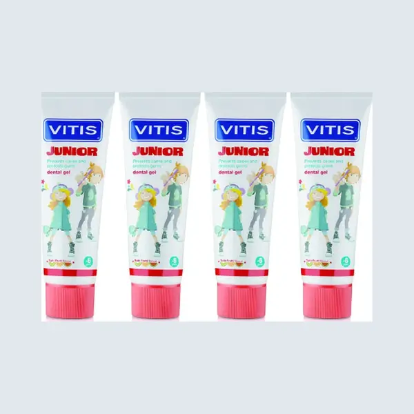 Vitis Junior Tandpasta - 4 X 75 Ml - Voordeelverpakking thumbnail
