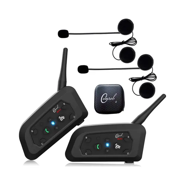 Comrob, Motorfiets Headsets, Moduli Interfono V6 Pro (Set Van 2) thumbnail