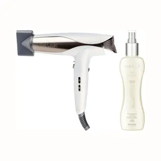 Chi Natural Life Chi Lava Pro Turbo Hair Dryer + Biosilk Silk Therapy Thermal Shield 207ml