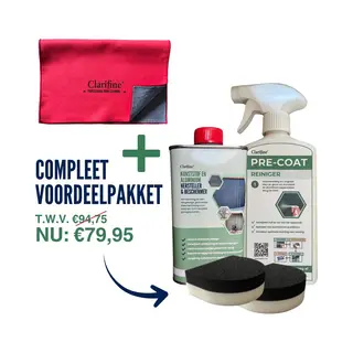 Clarifine - Kunststof En Aluminium Kleur En Glans Hersteller En Beschermer - Starterkit - Compleet Voordeelpakket