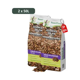 Famiflora Dennenschors 10-20 (100 L) Pinus Sylvestris - 2 X 50L