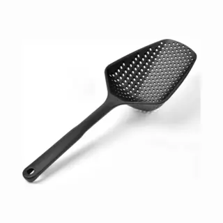 Vergiet | Zeef | 2 In 1 | Keukengerei | Pasta | Opscheplepel | Zwart