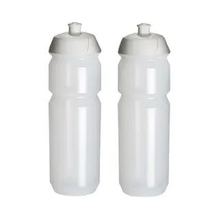 2 X Tacx Shiva Bidon - 750 Ml - Transparant Drinkbus