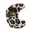 Maan panter beige donkerbruin