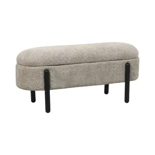 Giga Meubel - Opbergbank Taupe Stof|Textiel - 108x41x48cm