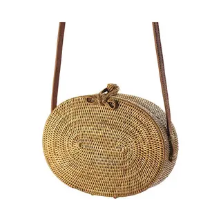 Pulau Ovale Rattan Bali Bag Rotan Rieten Tas