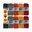 bordeaux, bruin, oranje, rood, zwart