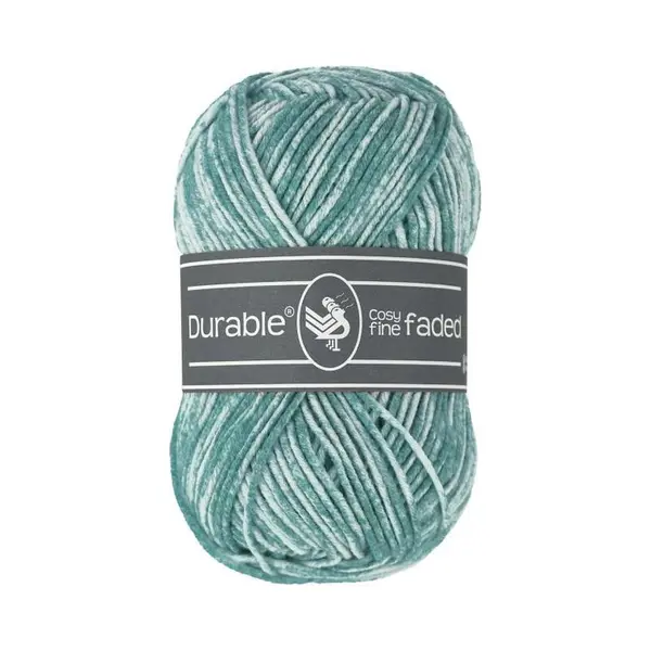 Durable Cosy Fine Faded Vintage Green (2134) - Acryl En Katoen Garen Tie-dye - 5 Bollen Van 50 Gram thumbnail