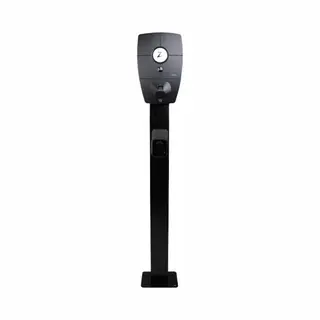 Ldy Zaptec Pro Montagepaal - Zwart - Metaal- Bevestigingspaal Zaptec Pro - Inclusief Deluxe Stekkerhouder