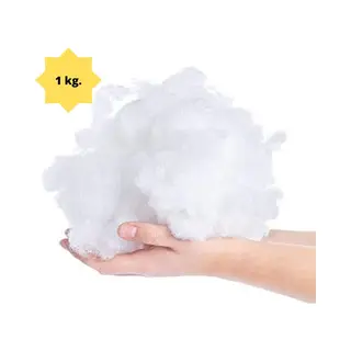 Synthetische Vulling - Kussenvulling - Knuffelvulling - 1 Kg. - Opvulmateriaal - Vulling Voor Knuffels - Vulling Voor Kussens