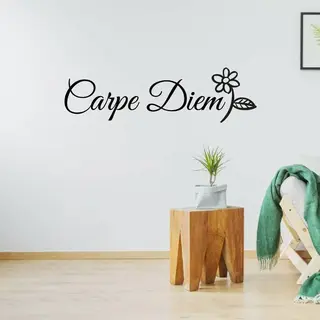 Muursticker Carpe Diem - Groen - 80 X 23 Cm Woonkamer Slaapkamer