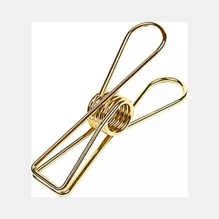 Papierklem Pakhuis Wire Knijper - Fish Clips 18 X 72 Mm | Xl | Goud | 10 Stuks