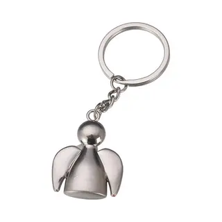 Sleutelhanger Engel - Bescherm Engel - Guardian Angel - Beschermengel Sleutelhanger - Rvs - Zilver