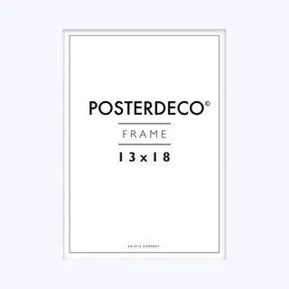 Framewinkel Fotolijst - Posterdeco - Premium Hout - Fotomaat 13x18 Cm - Posterlijst - Fotolijstje - Wit