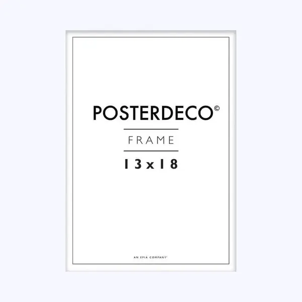 Framewinkel Fotolijst - Posterdeco - Premium Hout - Fotomaat 13x18 Cm - Posterlijst - Fotolijstje - Wit thumbnail