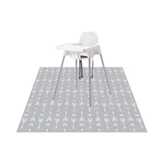 Anti-slip Knoeimat Baby | Uitwasbare Mat Voor Onder Kinderstoel | Tijdens Verven | Waterbestendig | 130x130cm