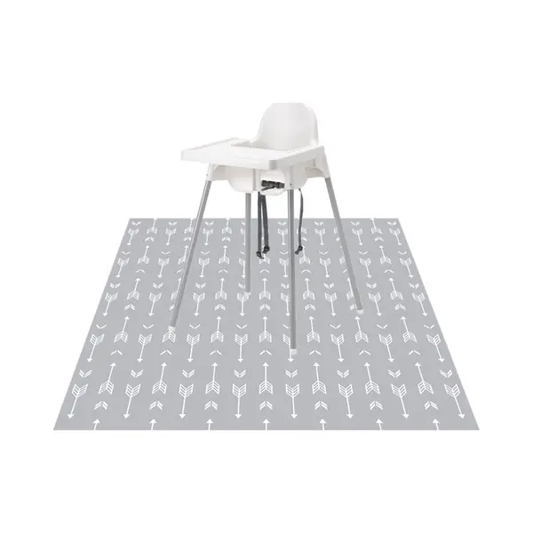 Anti-slip Knoeimat Baby | Uitwasbare Mat Voor Onder Kinderstoel | Tijdens Verven | Waterbestendig | 130x130cm thumbnail