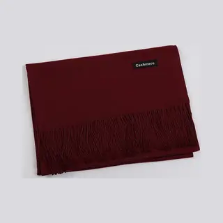 Stijlvol- Comfortabel - Sjaal - Pashmina - Unisex - Cashmere - Kasjmier - 200X70cm - Wijnrood - Donkerrood