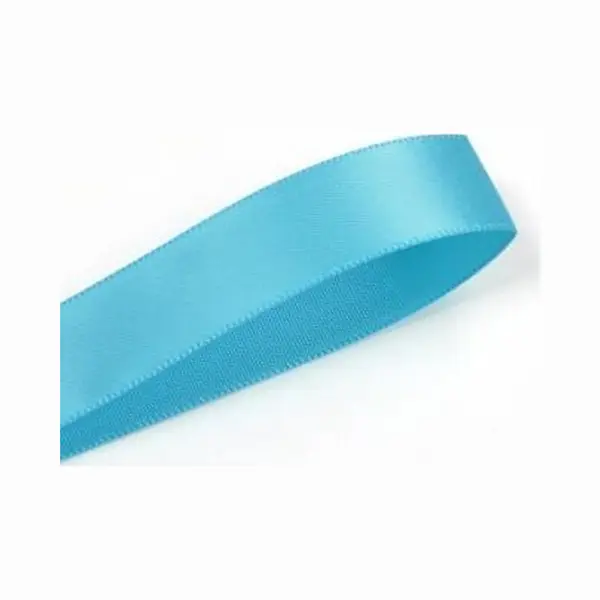 Satijn Lint 1cm - Satijnlint - Aqua (340) - Dubbelzijdige Kwaliteit - Rol 22, 85 Meter thumbnail