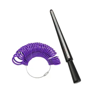 Ringmeter - Vinger Meter – Ring Opmeter - Ring Diameter – Ringmaat - Ringvinger - Zwart ( Kunststof )