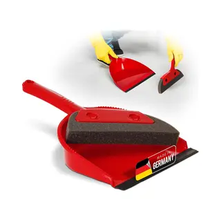 Novaliv Schaumstoffkehrgarnitur I Rot I Schaufel Und Besen I Schaumstoffhandfeger Hand Brush Handkehrer Handkehrset Dust Pan