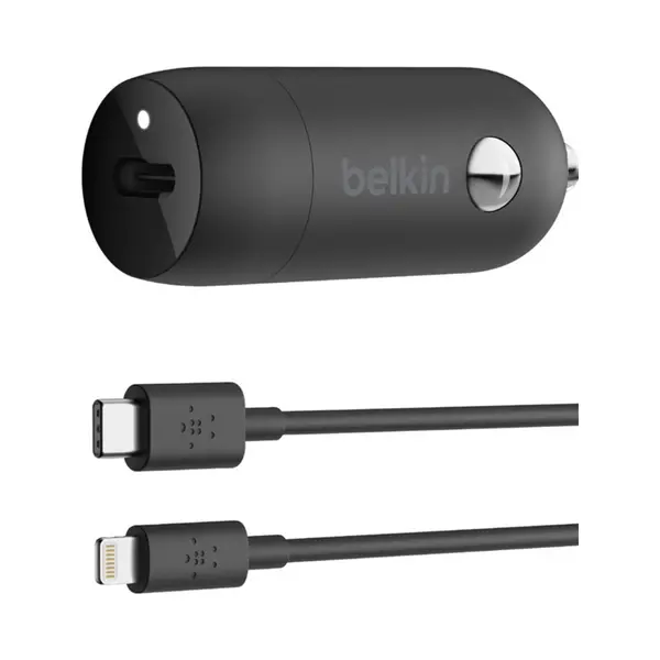 Belkin F7U099BT04-Blk oplader voor mobiele apparatuur Universeel Zwart Sigarettenaansteker Snel opladen Auto thumbnail