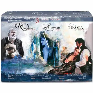 Outhere Plácido Domingo, Malfitano - Raimondi - Gvazava - Cura -P - Tosca In Roma - La Traviata In Paris - Rigoletto I (4 Dvd)