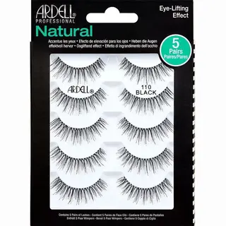Ardell Natural 110 Black Multipack - 5 Paar Natural 110 Nepwimpers - Licht Volume, Korte Lengte - Natuurlijke Wimperlook