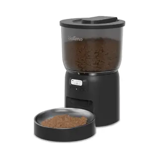 Balimo Automatische Voerbak Kat En Hond - 3L - Voerbak Automatische - Voerautomaat Kat - Instelbaar Voedingsschema - Met Timer - Voerautomaat - Zwart