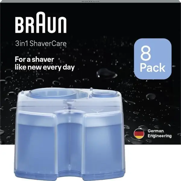 Braun 3in1 Original Shaver Care SmartCare Centre Refill Cartridges, Cleans 10x Better Than Water, 3in1 Formula With Lemon Fresh Scent, Hygienic thumbnail