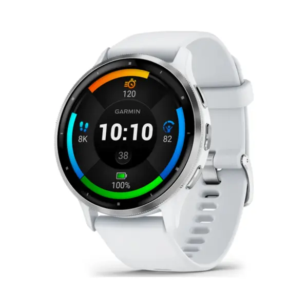 Garmin Venu 3 3,56 cm (1.4") Amoled 45 mm Digital 454 x 454 Pixel Touchscreen Silber, Weiß Wlan Gps thumbnail
